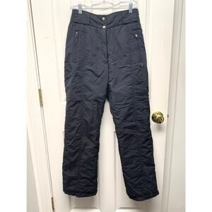 Obermyer Ski Pants  intake Black Insulated High Waist Womens 12 Zip Pockets READ